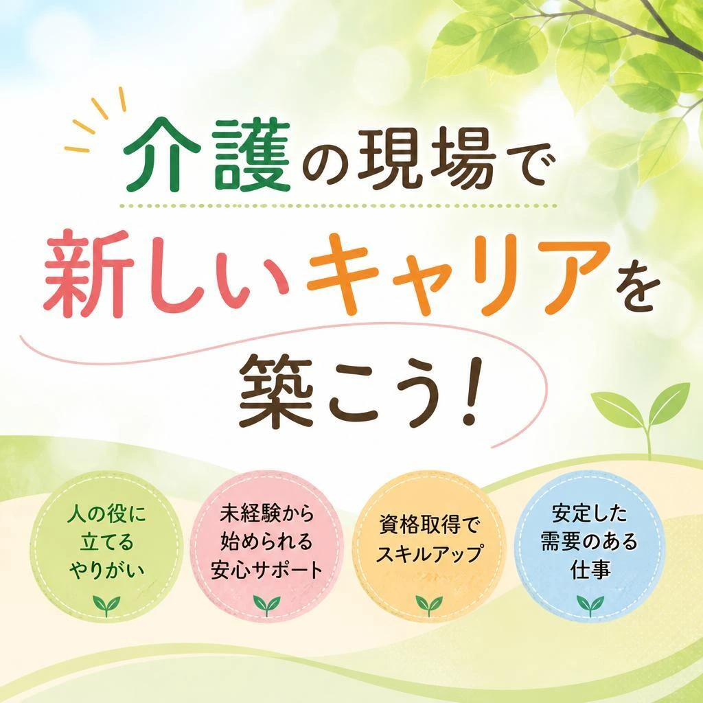 介護の現場で新しいキャリアを築こう！