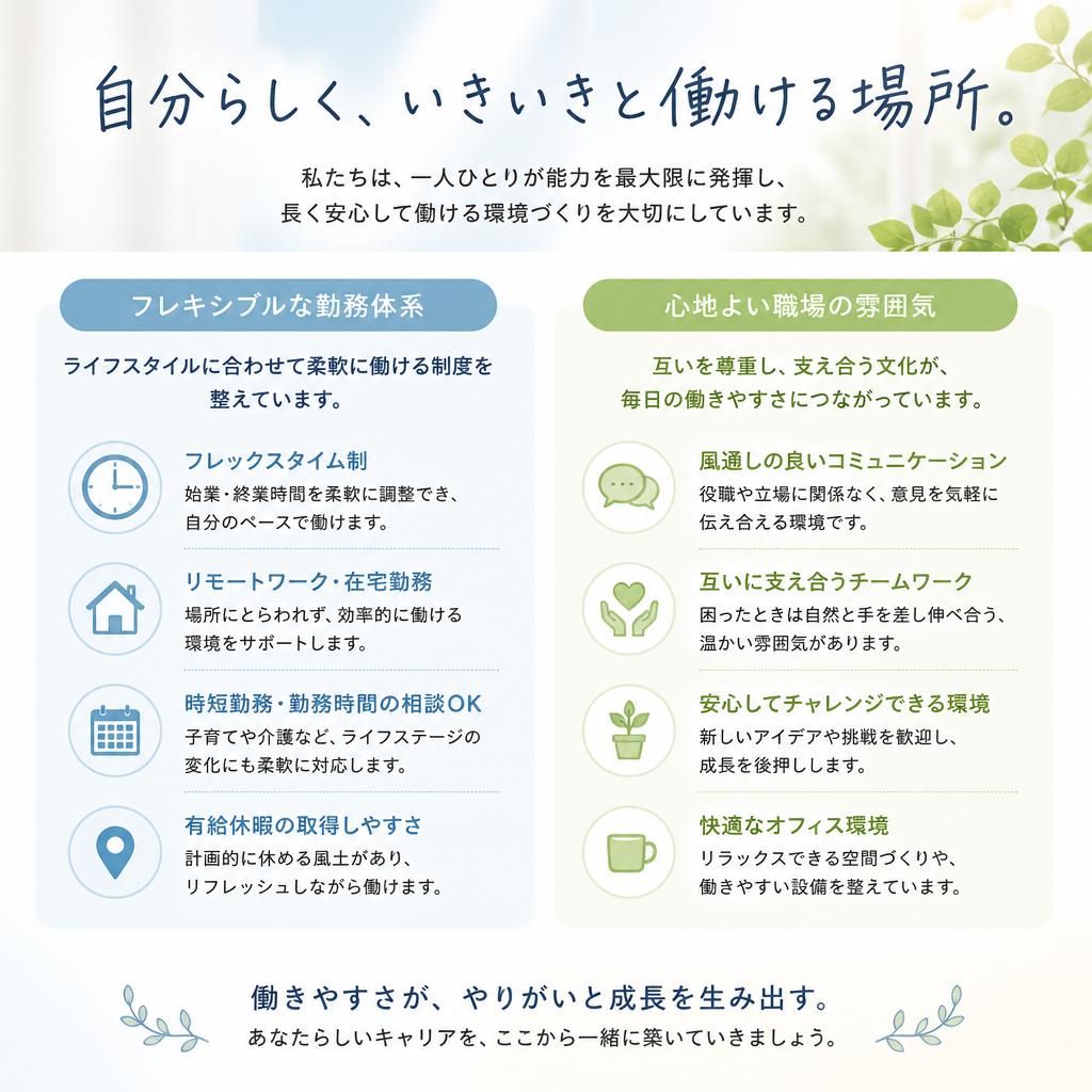 働きやすい職場環境