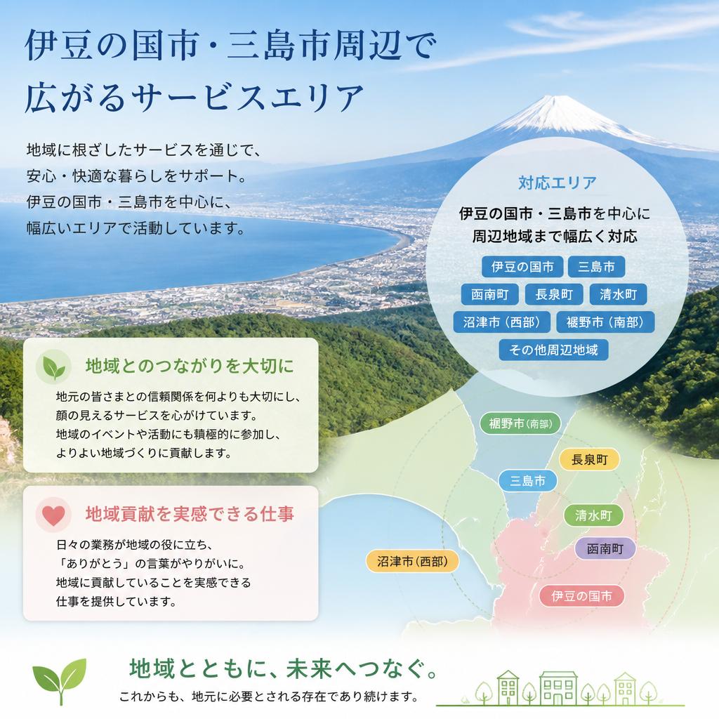 地域密着型のサービス展開