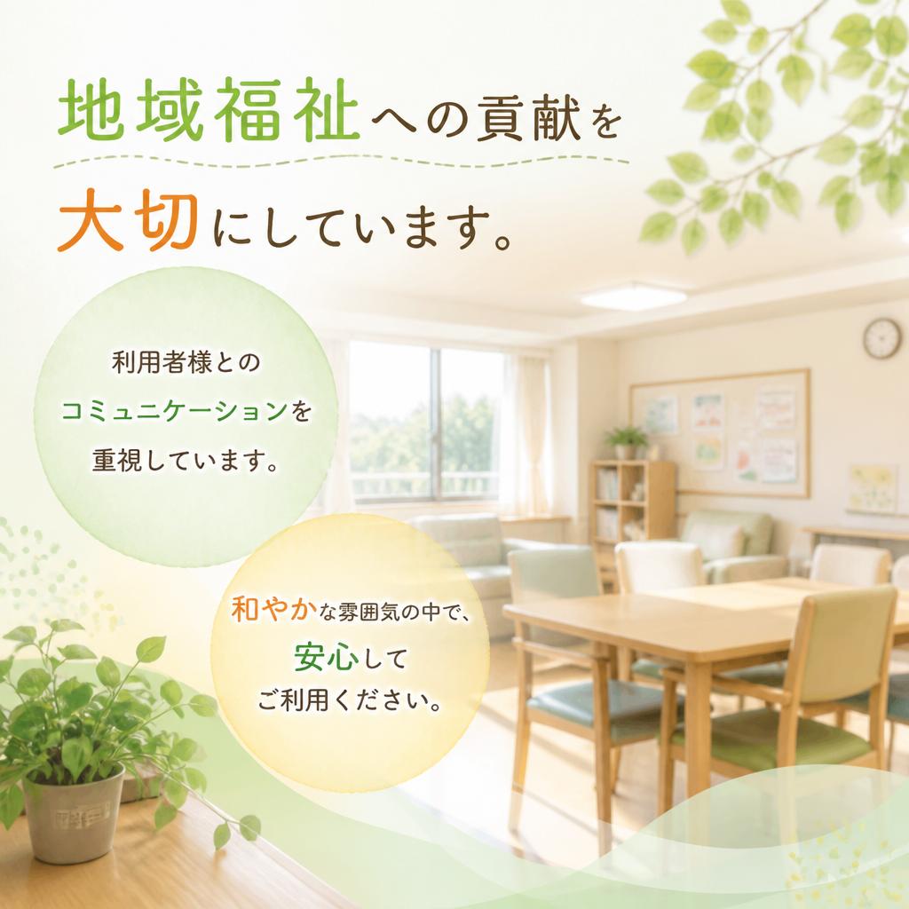地域でのコミュニケーションを大切に