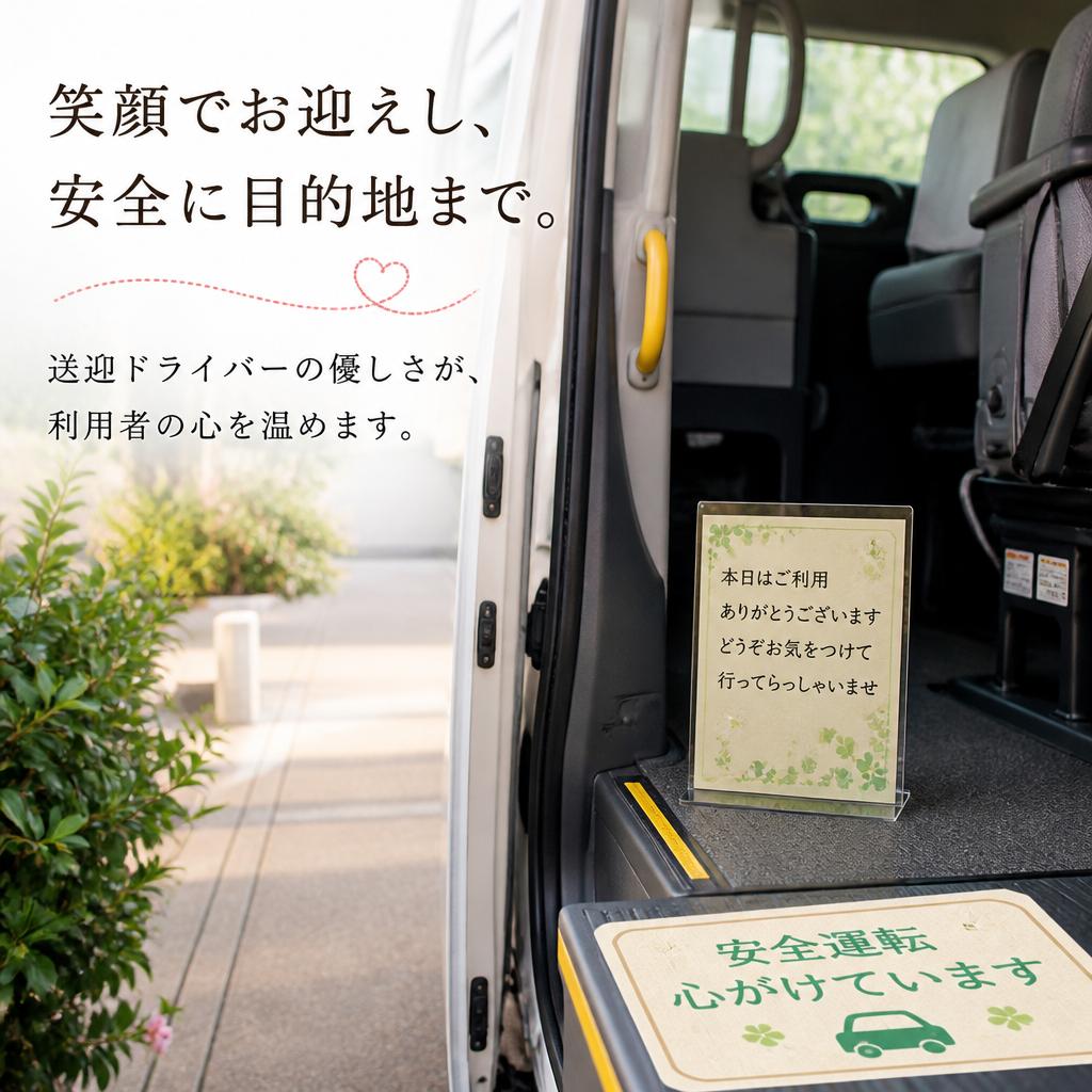笑顔で送迎するドライバーの役割
