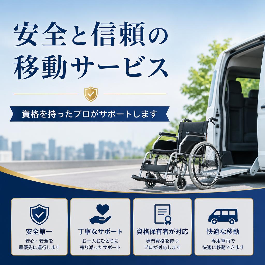安全と信頼の移動サービス、資格を持ったプロがサポートします