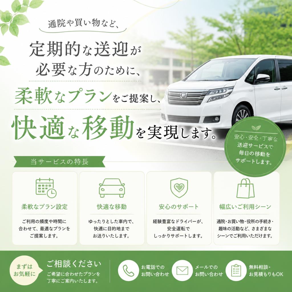 定期送迎サービスのメリット
