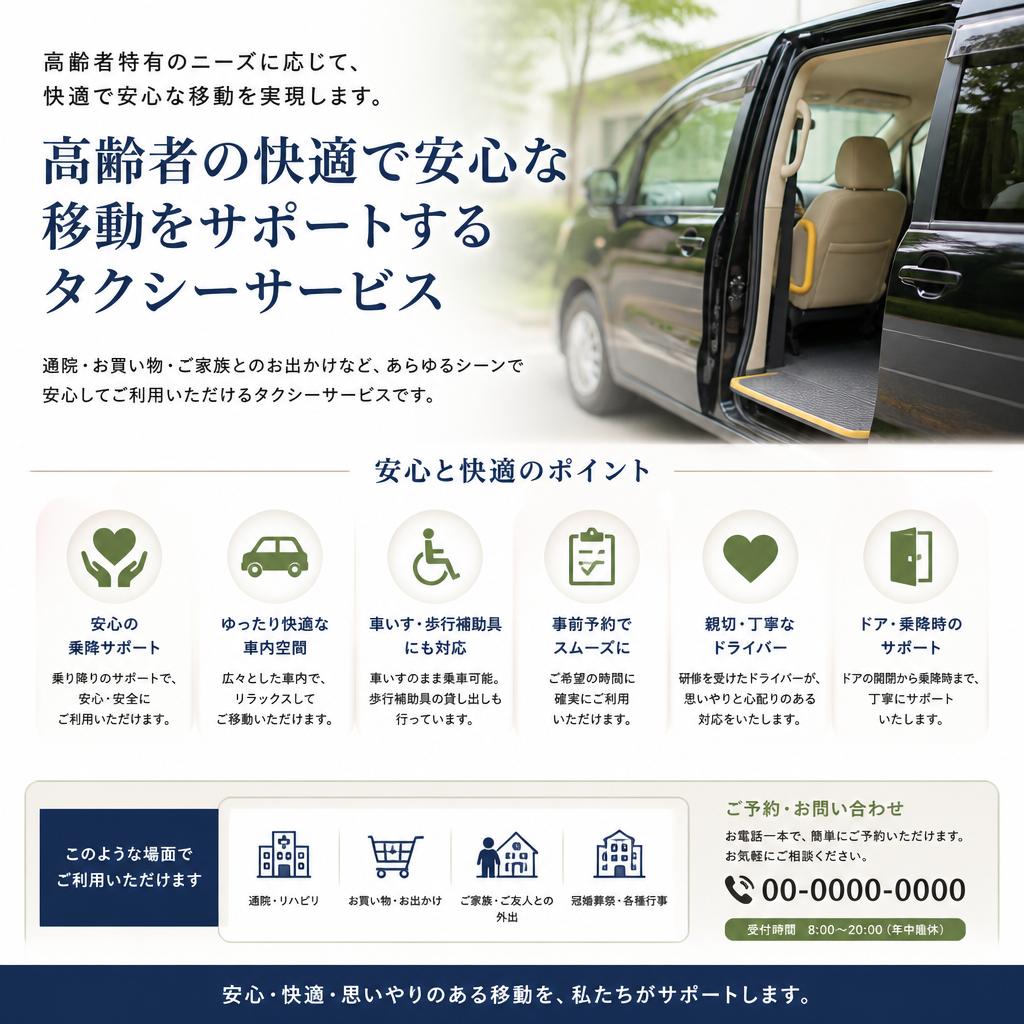 高齢者支援に特化した移動手段
