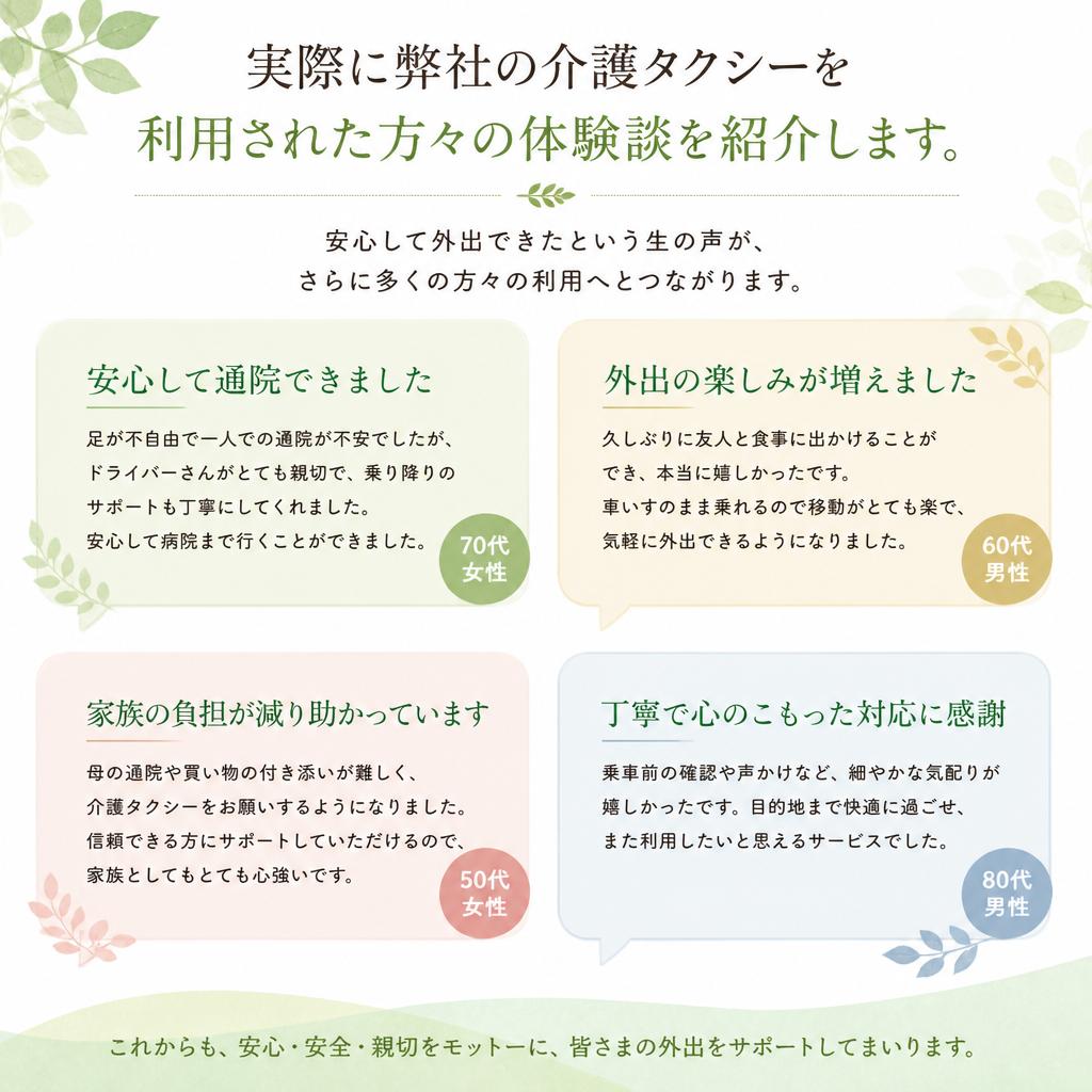 ご利用者の声