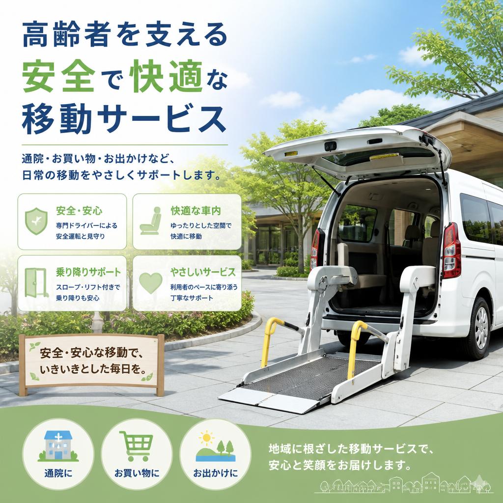 高齢者を支える安全で快適な移動サービス